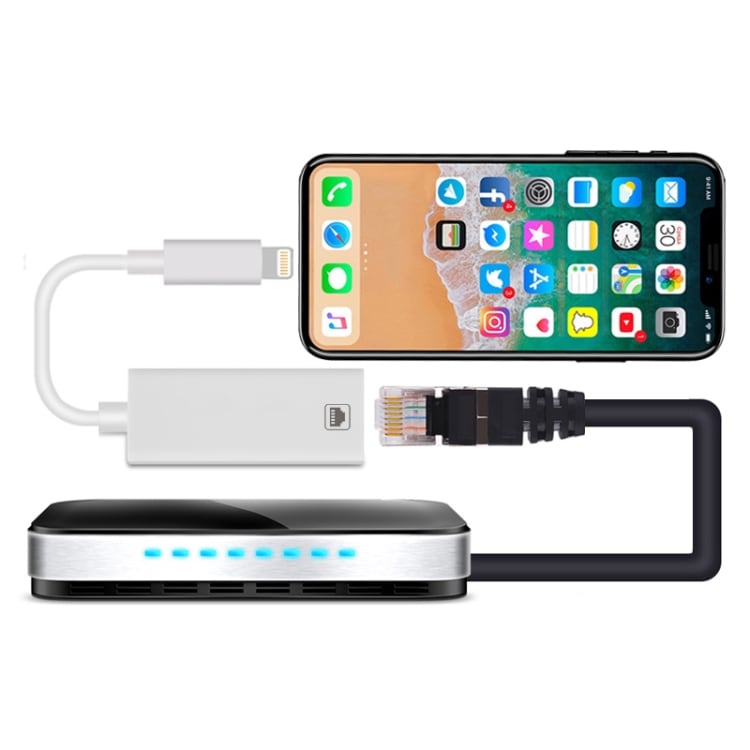 Lightning til Ethernet-adapter for iPhone & iPad