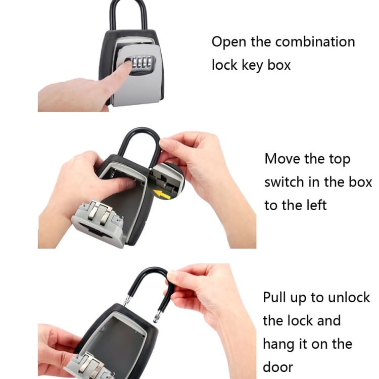 Hængelås med cifferkode for sikkert  at indlåse nøgler