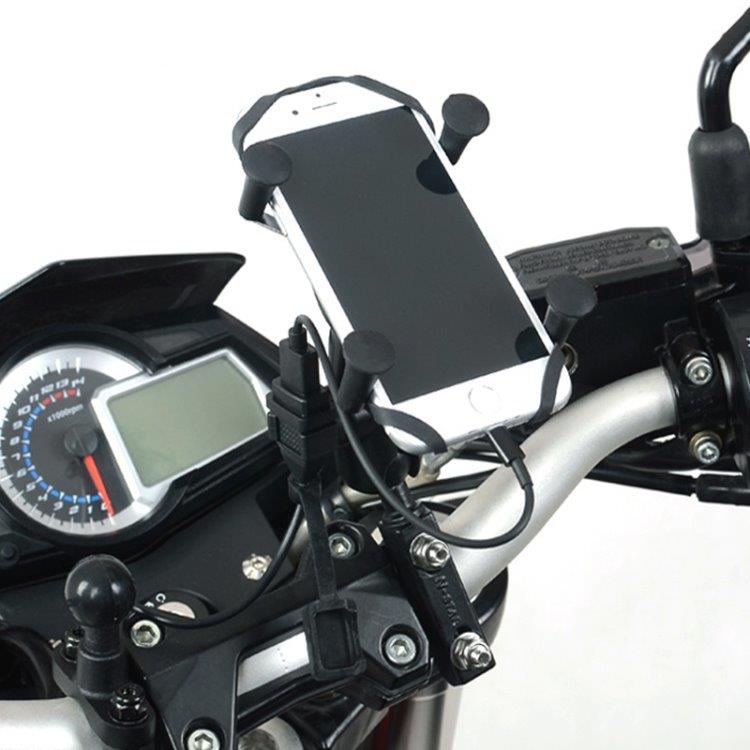 Vandtæt mobillader til motorcykel