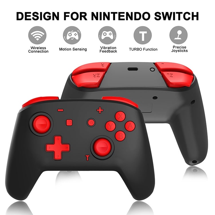 Håndkontrol til Nintendo Switch Sort/Rød