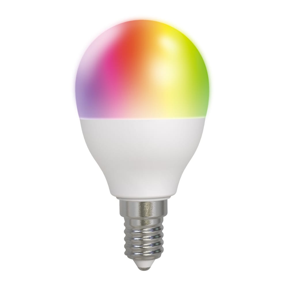 Deltaco Smart Home LED-pære, E14, WiFI, dimmerbar RGB