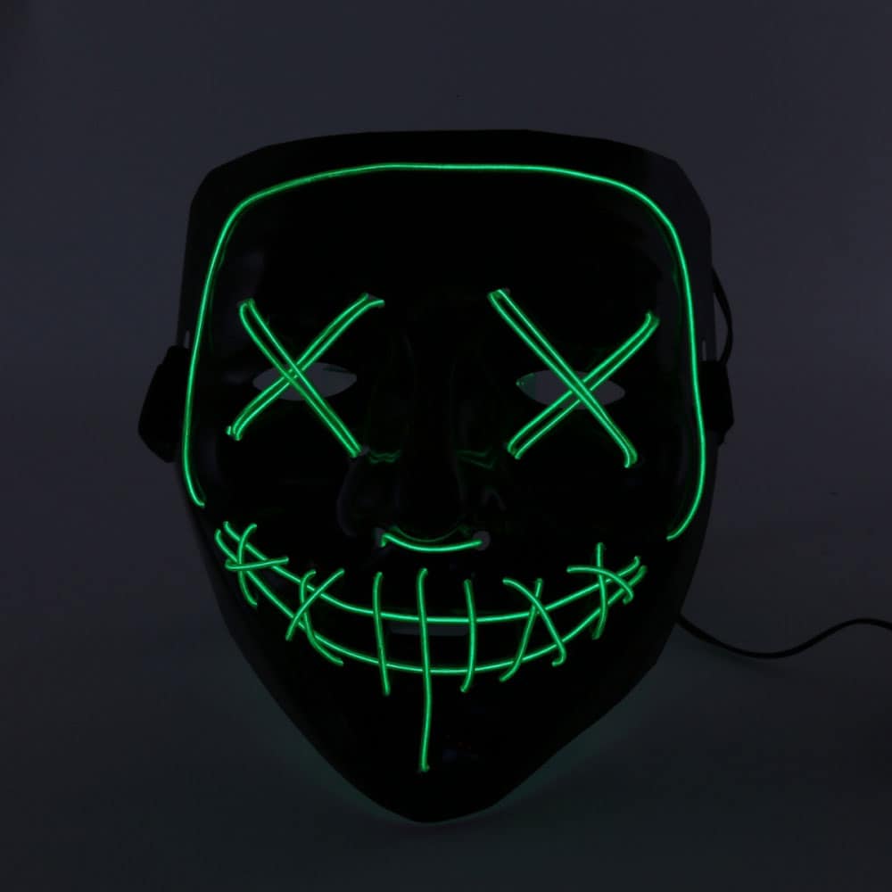 El wire purge led maske - Grøn
