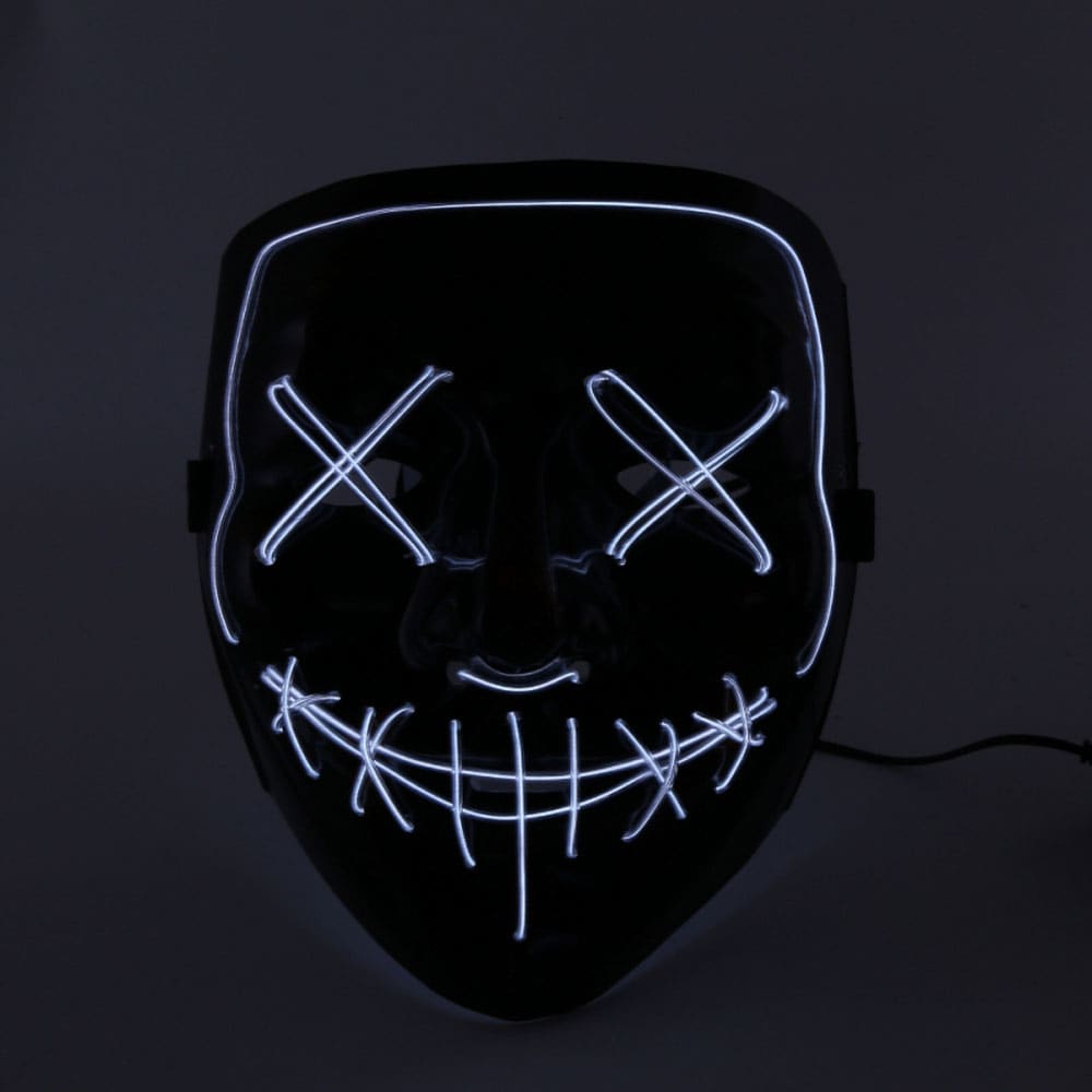El wire purge led maske - Hvid