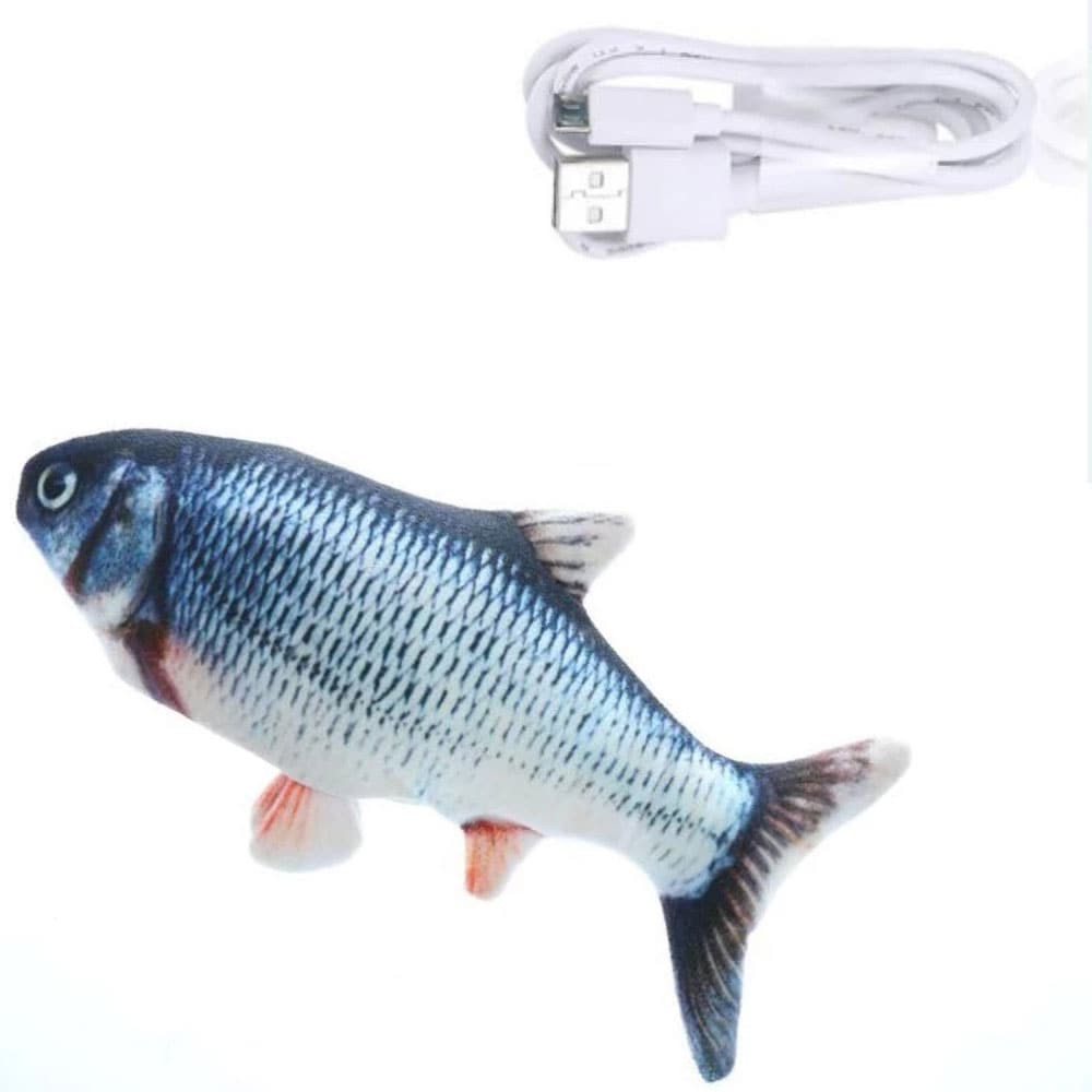 Elektrisk kattelegetøj - 3D-fisk
