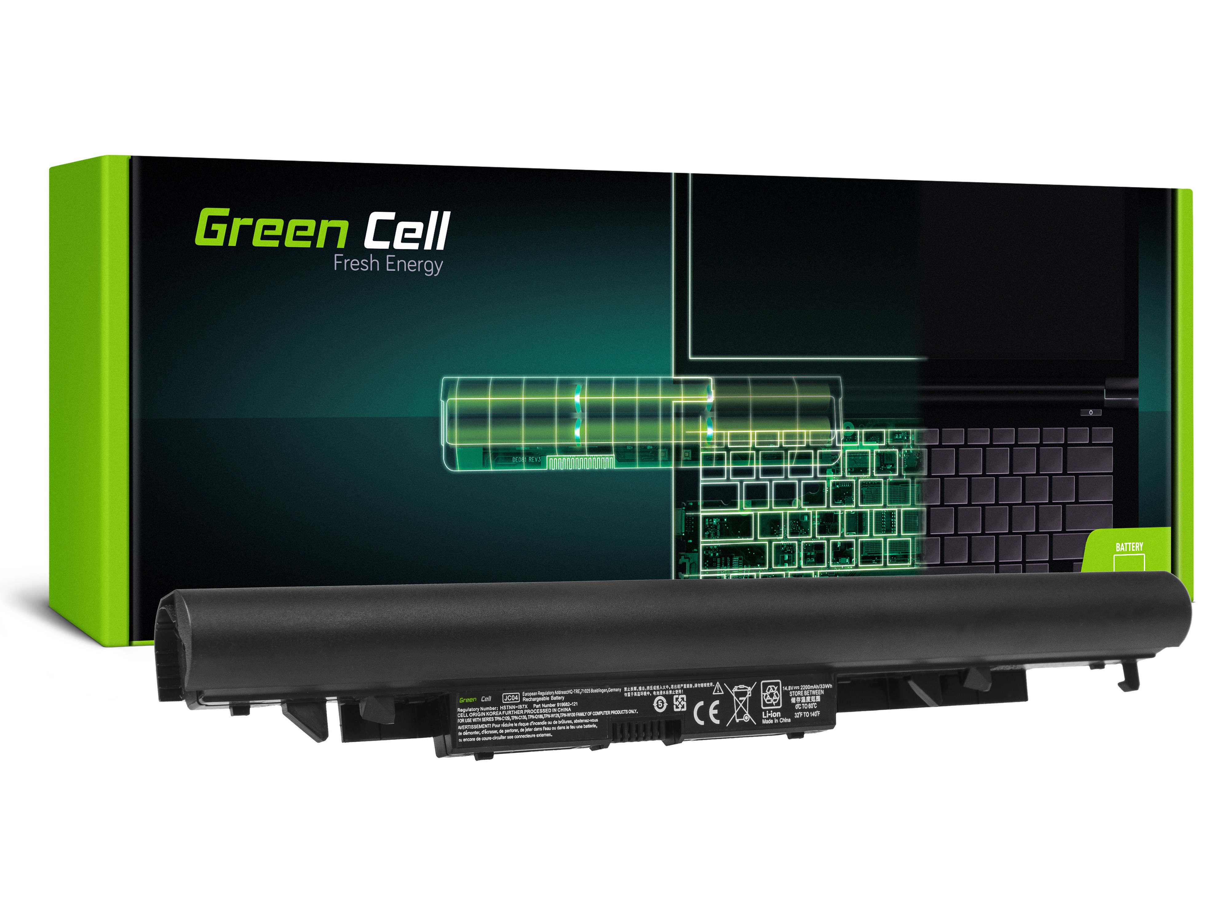 Green Cell laptopbatteri til HP 240 245 250 255 G6 / 14,4V 2200mAh