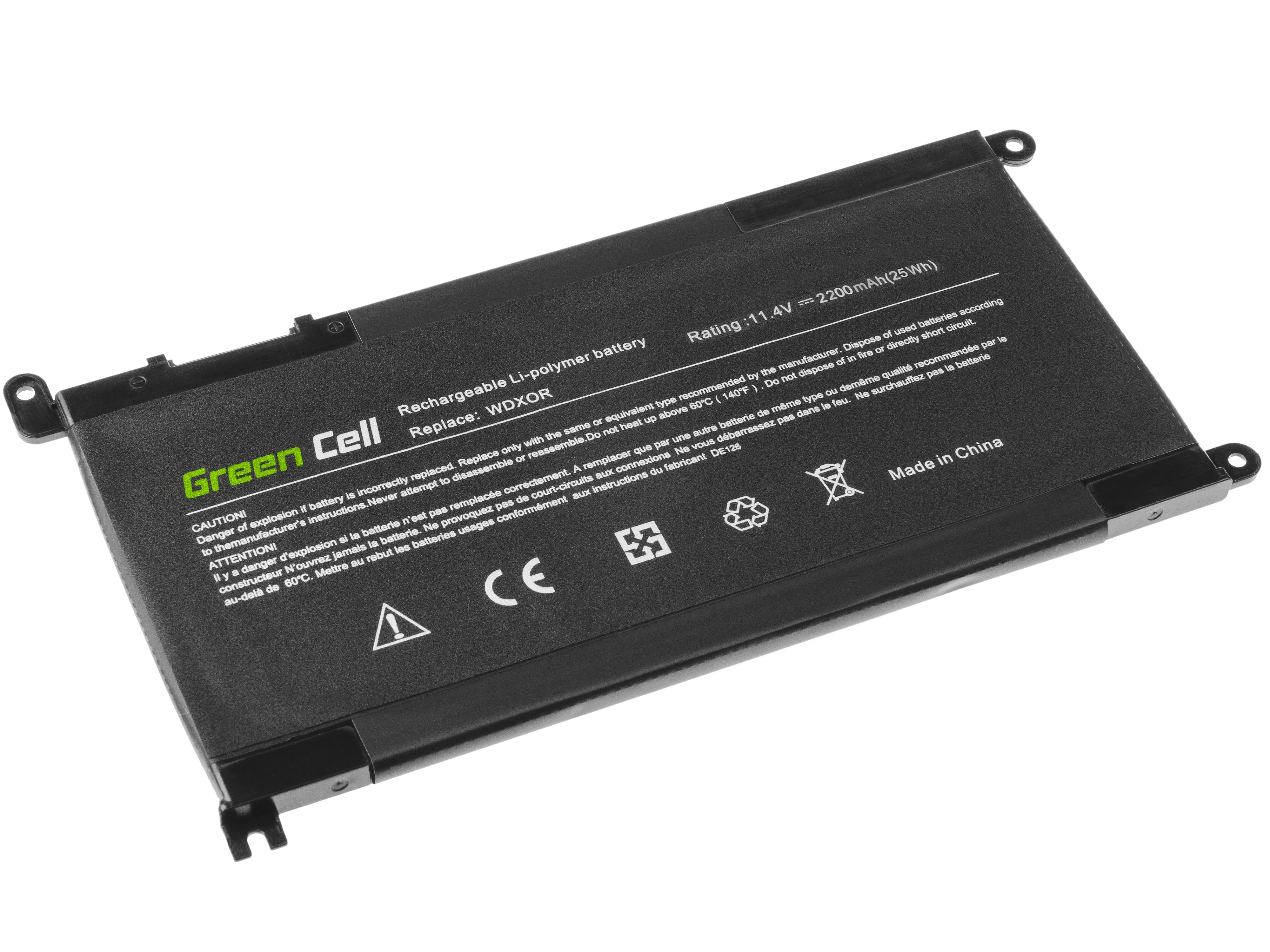 Green Cell laptopbatteri til WDX0R WDXOR Dell Inspiron 13 5368 5378 5379 14