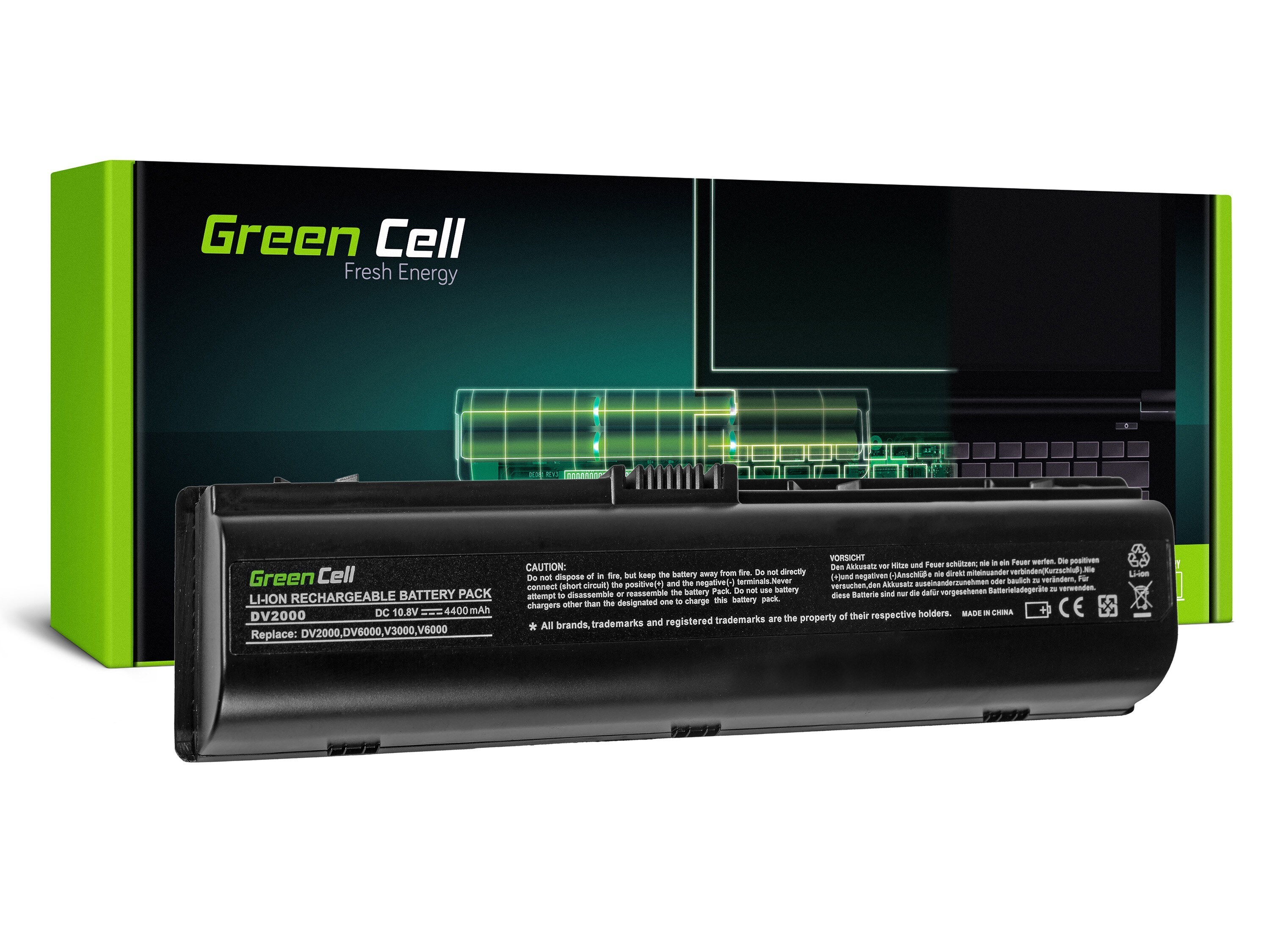 Green Cell laptopbatteri til HP Pavilion DV2000 DV6000 DV6500 DV6700