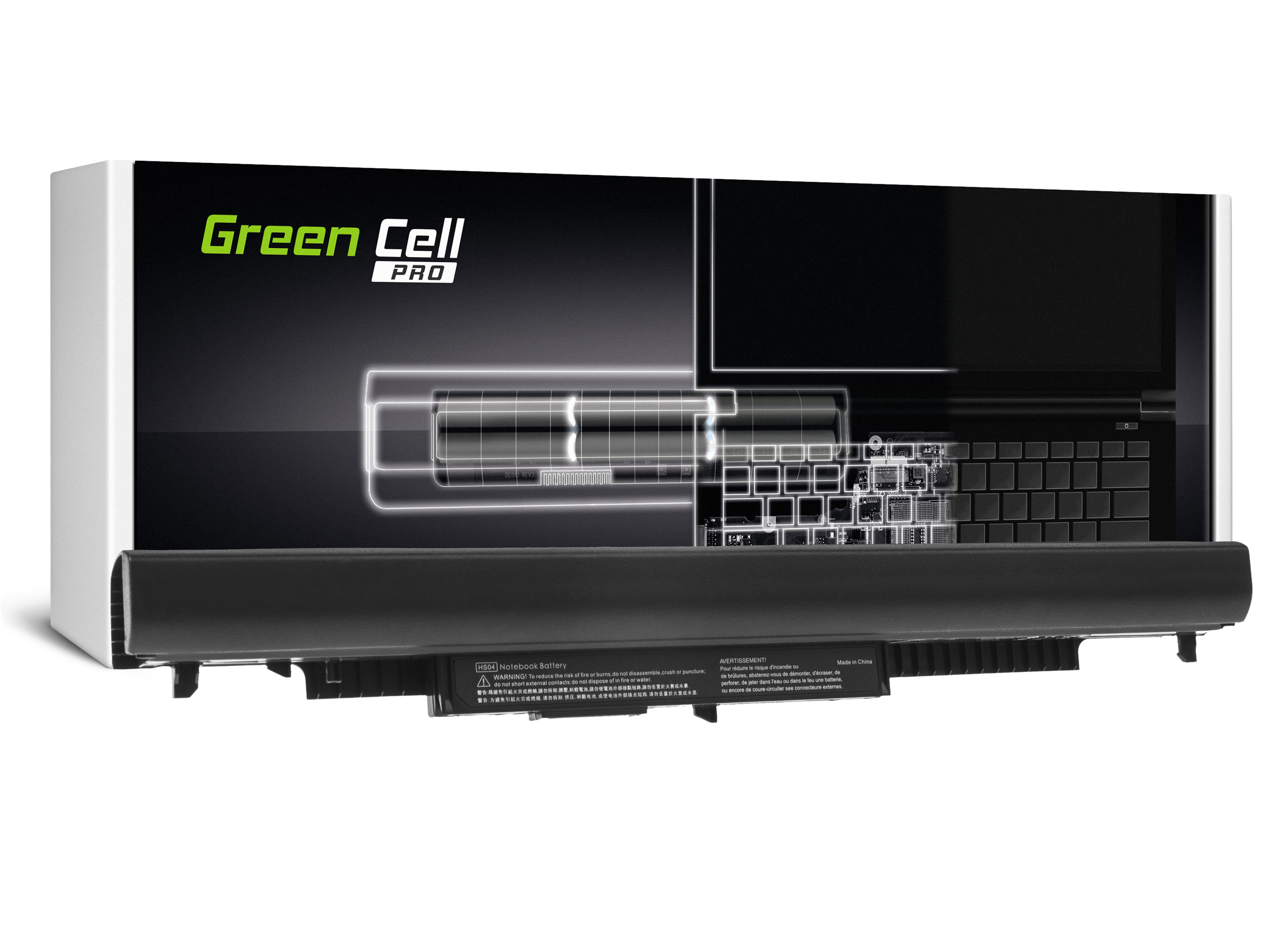 Green Cell PRO laptopbatteri til HS04 HP 250 G4 G5 255 G4 G5, HP 15-AC012NW