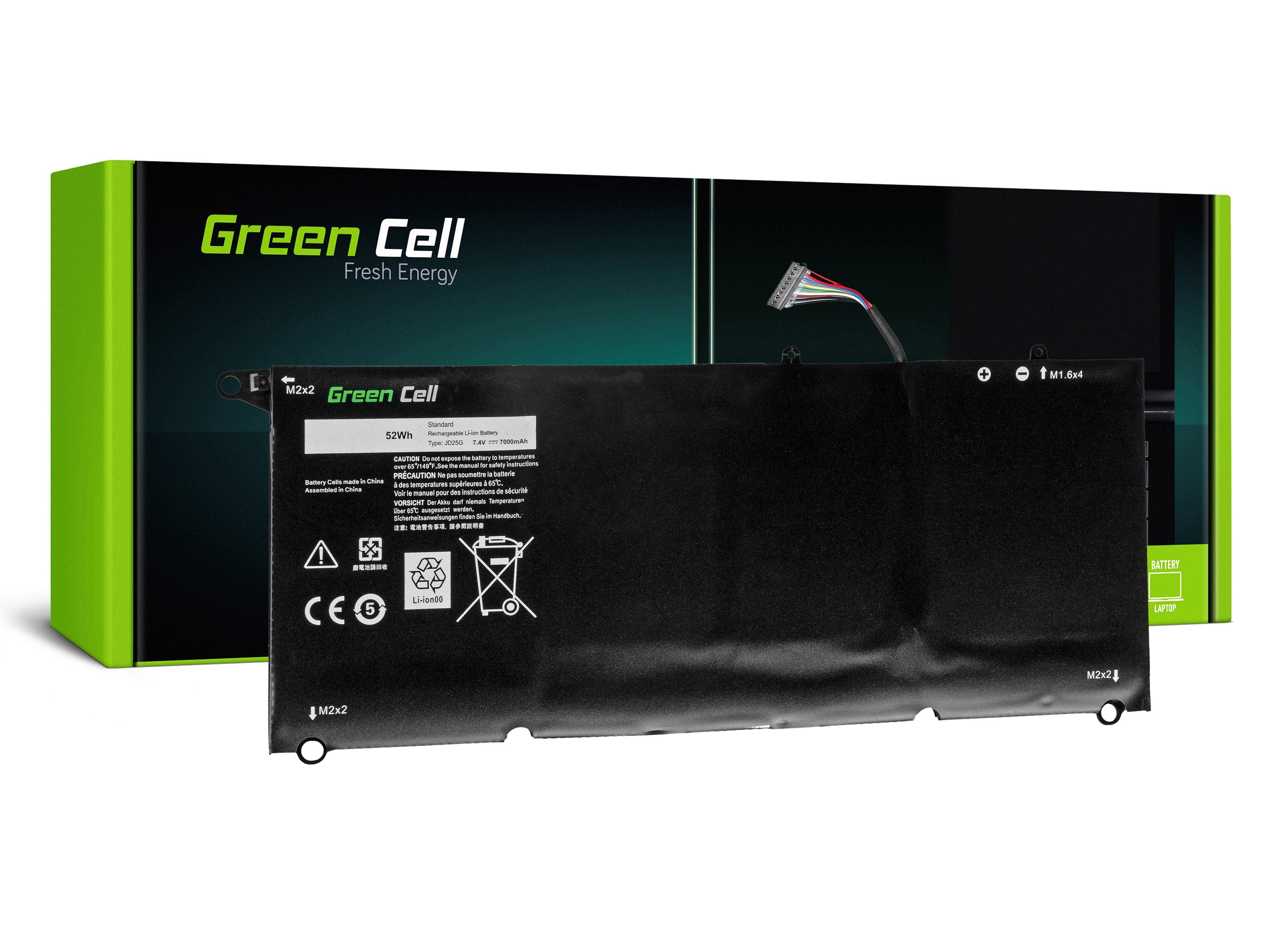Green Cell laptopbatteri til Dell XPS 13 9343 9350 / 7,4V 5600mAh