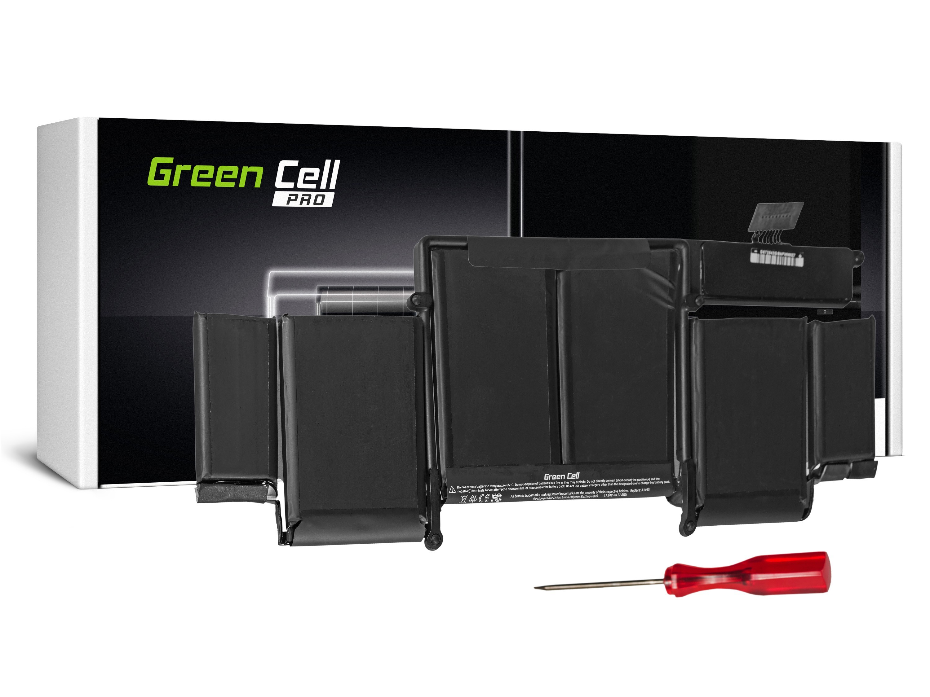 Green Cell PRO laptopbatteri til Apple Macbook Pro 13 A1502 (Late 2013, Mid 2014)