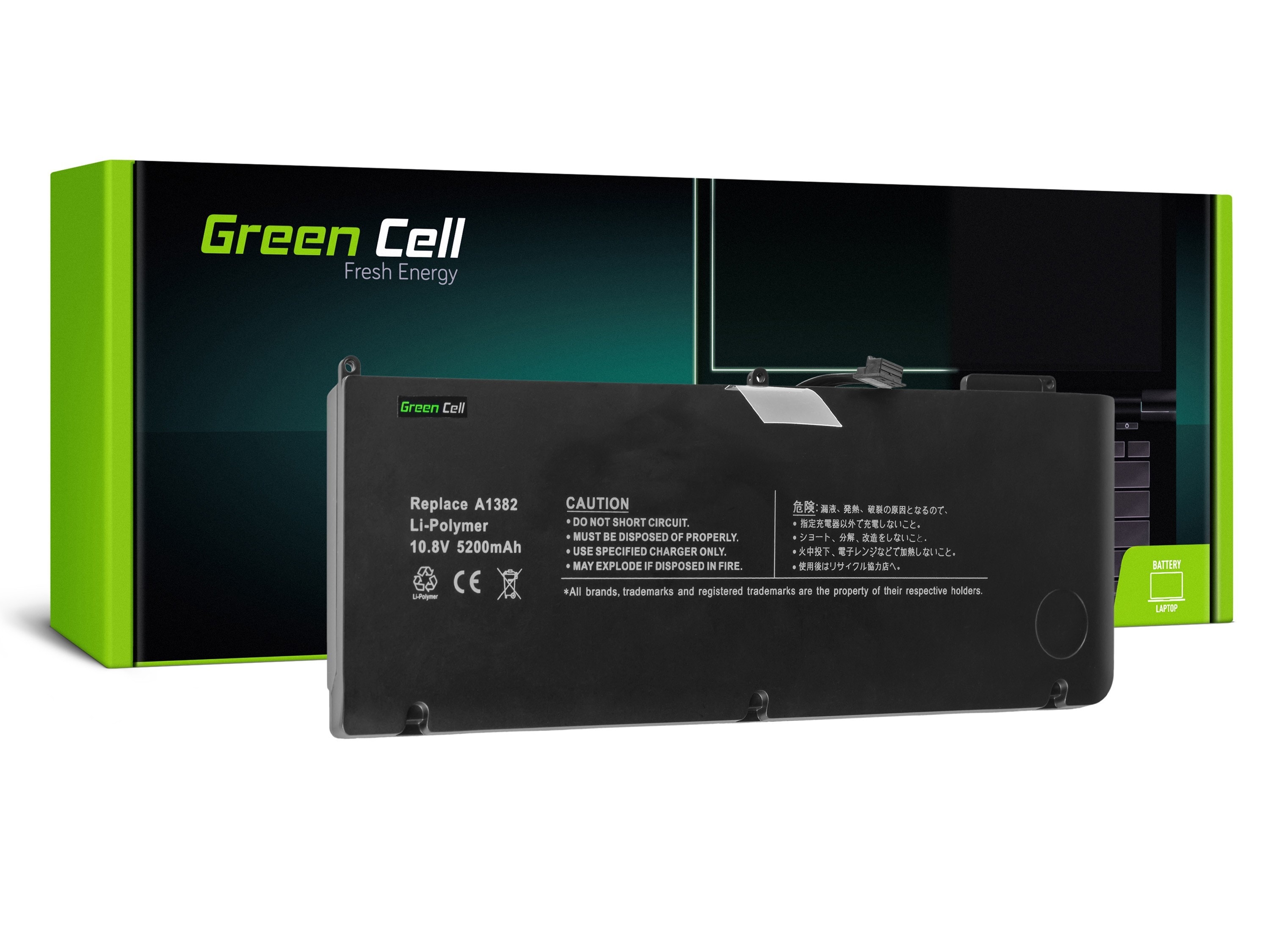 Green Cell laptopbatteri til Apple Macbook Pro 15 A1286 2011-2012