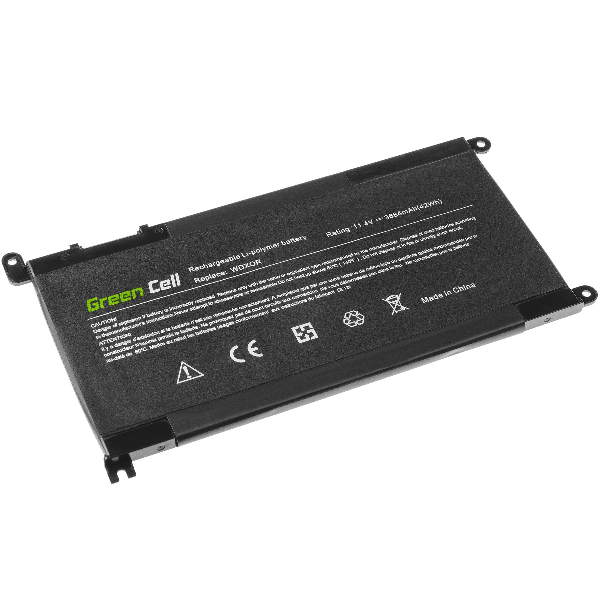 Green Cell laptopbatteri til Dell Inspiron 13 WDX0R WDXOR 5570 Vostro 14