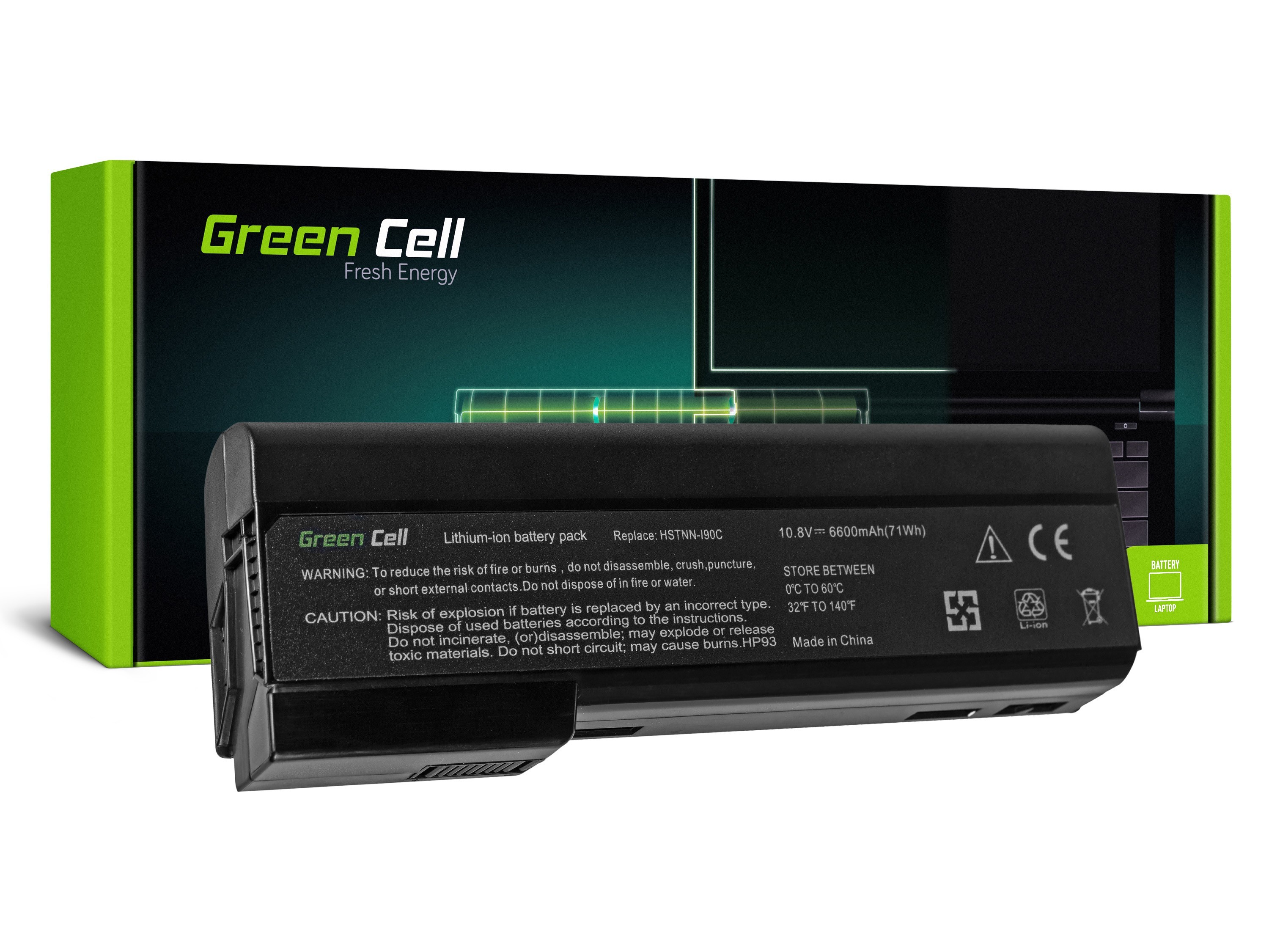 Green Cell laptopbatteri til HP EliteBook 8460p ProBook 6360b 6460b