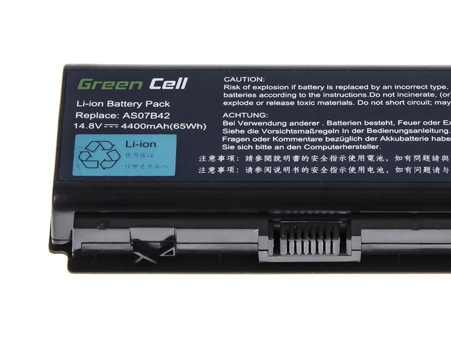 Green Cell laptopbatteri til Acer Aspire 5520 AS07B31 AS07B32 / 14,4V 4400mAh