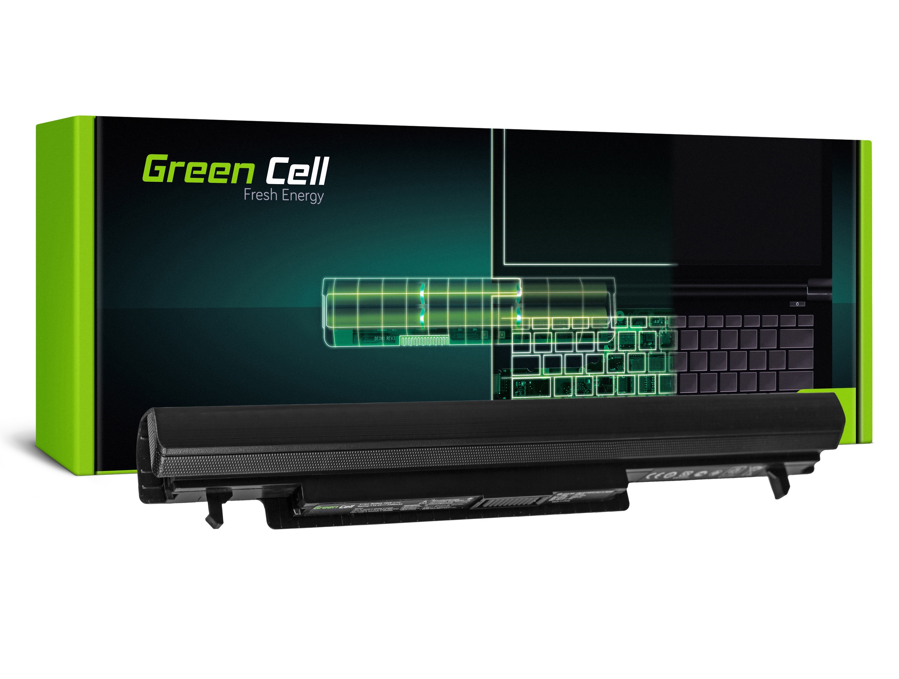 Green Cell laptopbatteri til Asus A32-K56 A46 A56 K46 K56 S56 / 14,4V 2200mAh