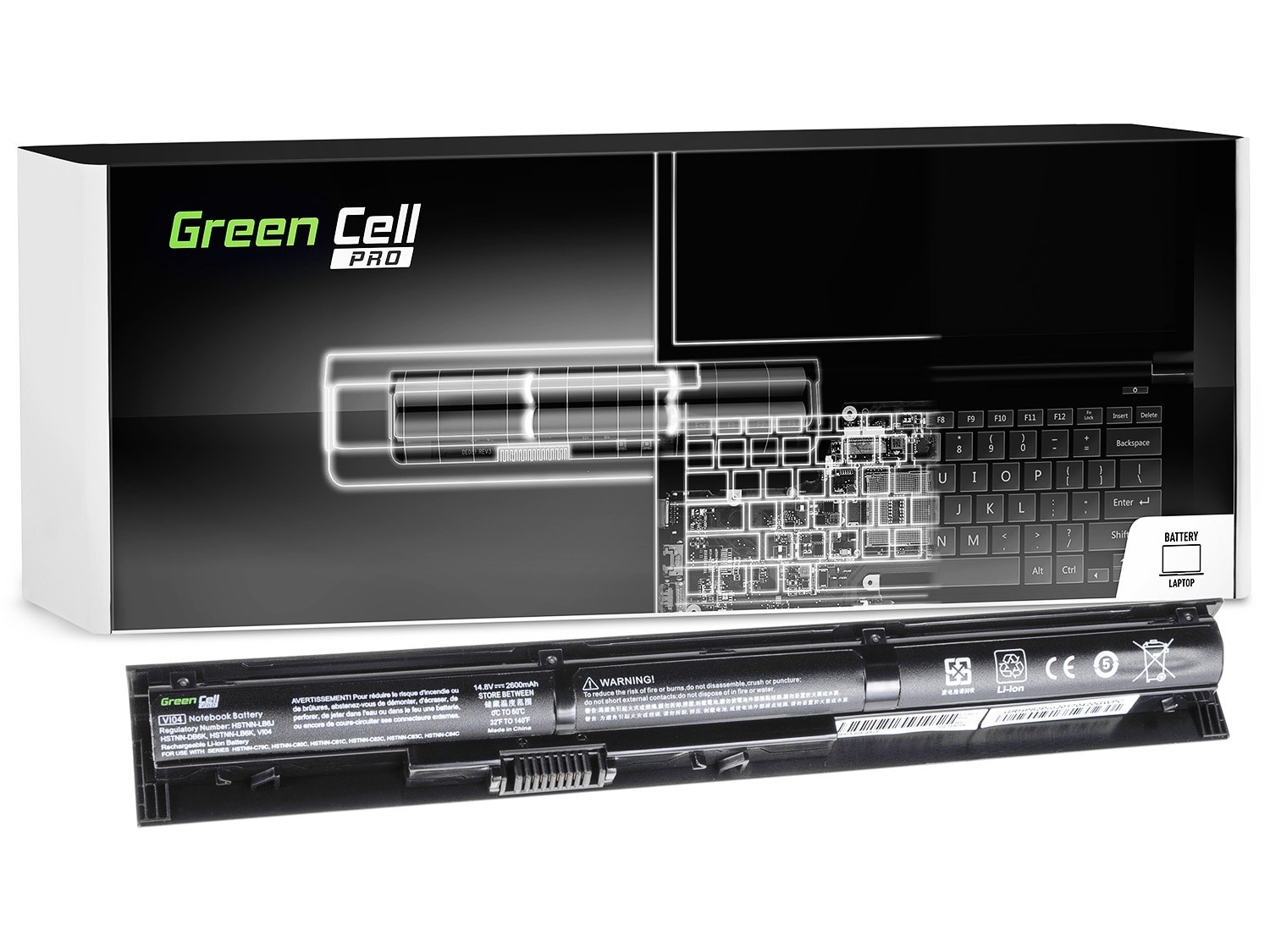 Green Cell PRO laptopbatteri til HP ProBook 440 G2 450 G2 / 14,4V 2600mAh