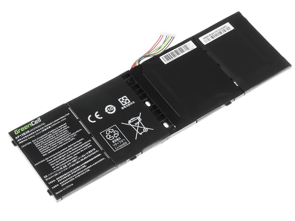 Green Cell laptopbatteri til Acer Aspire V5-552 V5-572 V5-573  / 15V 3400mAh