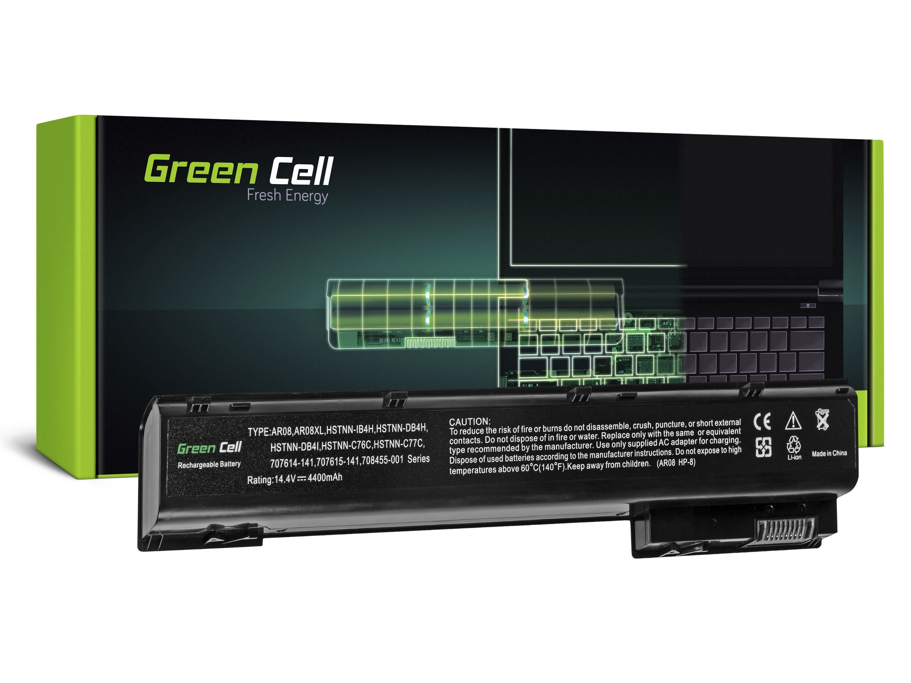 Green Cell laptopbatteri til HP ZBook 15 15 G2 17 17 G2 / 14,4V 4400mAh