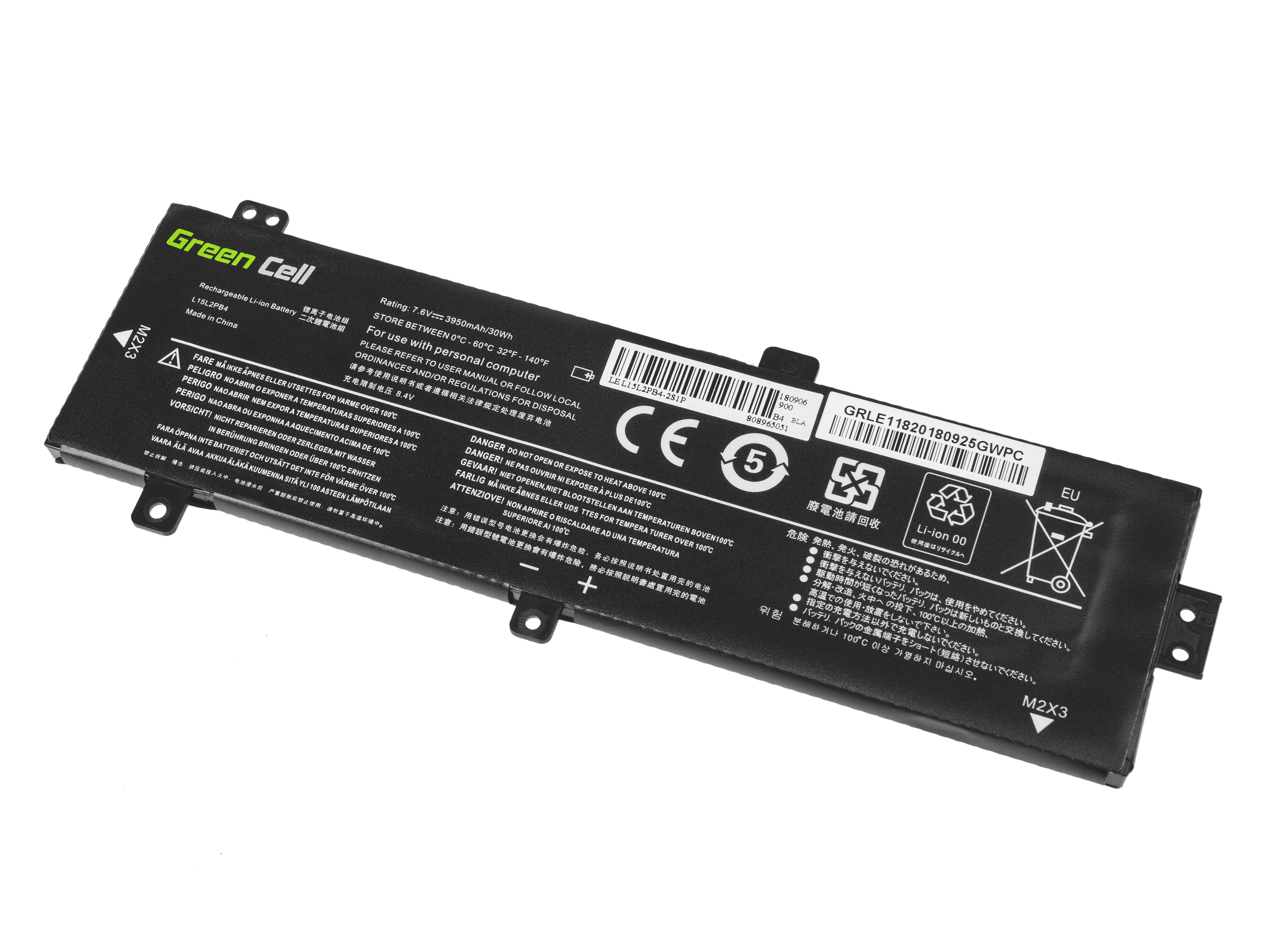 Green Cell laptopbatteri til Lenovo V310 V310-14  / 3500 mAh 7.6 V