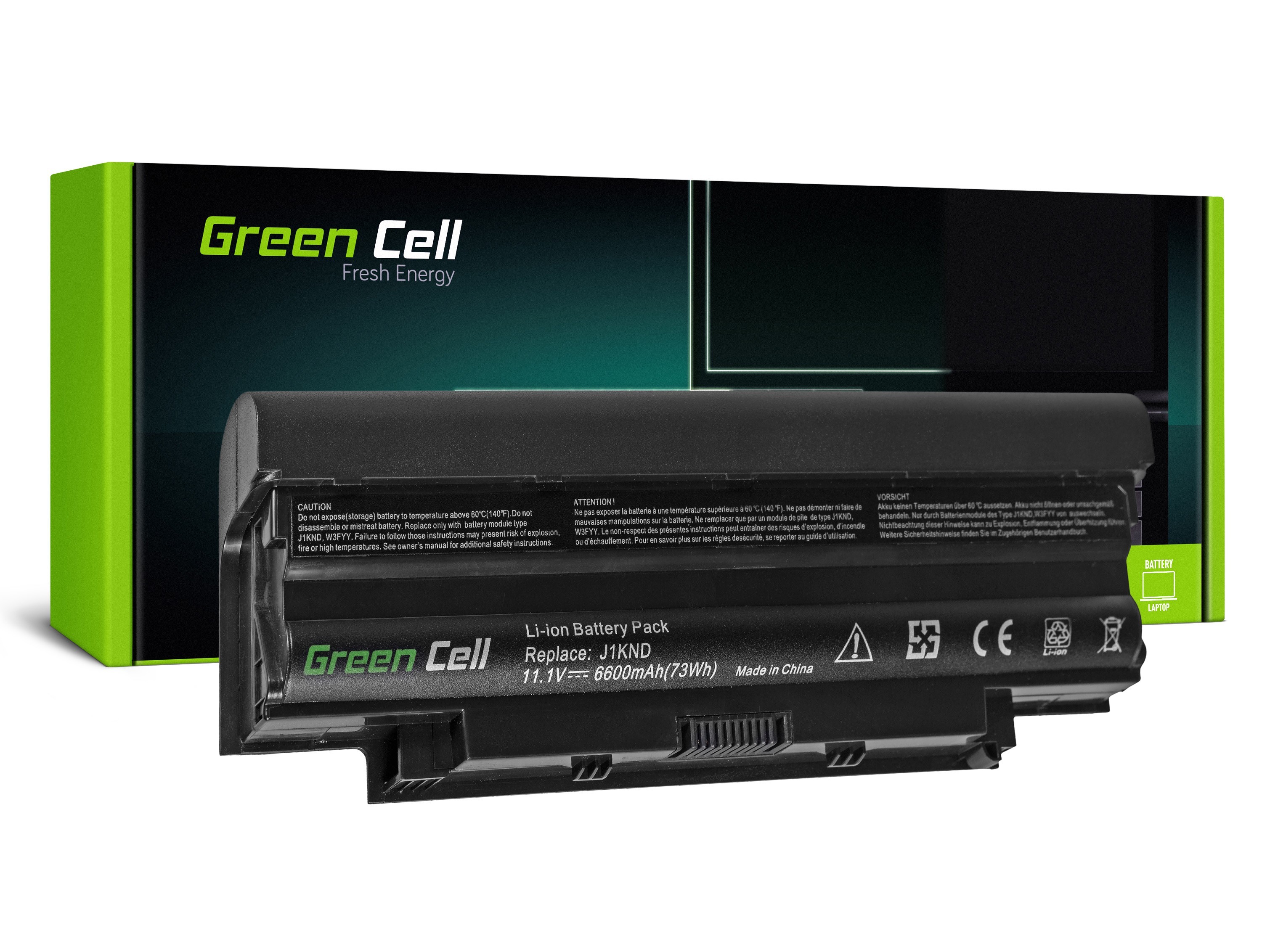 Green Cell laptopbatteri til Dell Inspiron N3010 N4010 N5010 13R 14R 15R J1