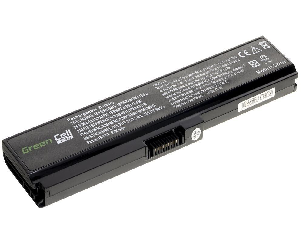 Green Cell PRO laptopbatteri til Toshiba Satellite C650 C650D / 11,1V 5200mAh