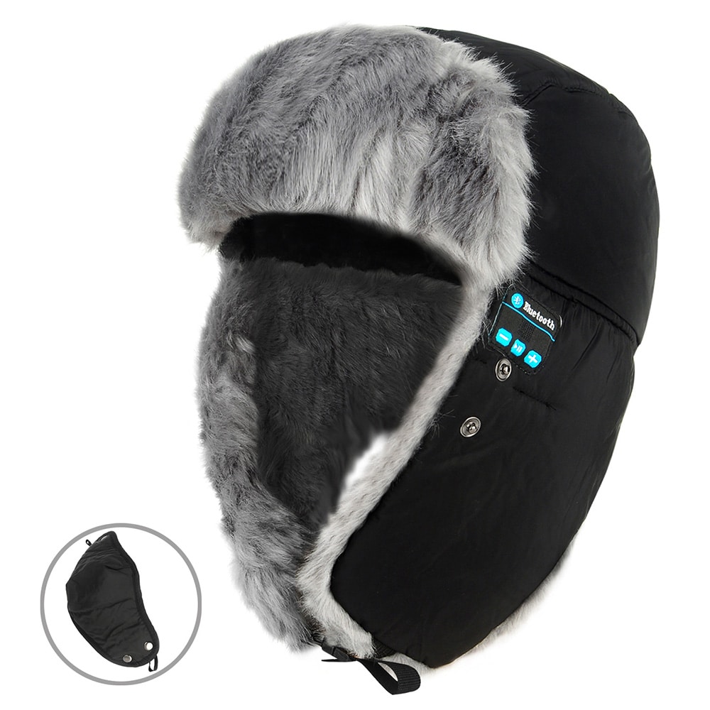 Vinterhue med indbygget Bluetooth-Headset