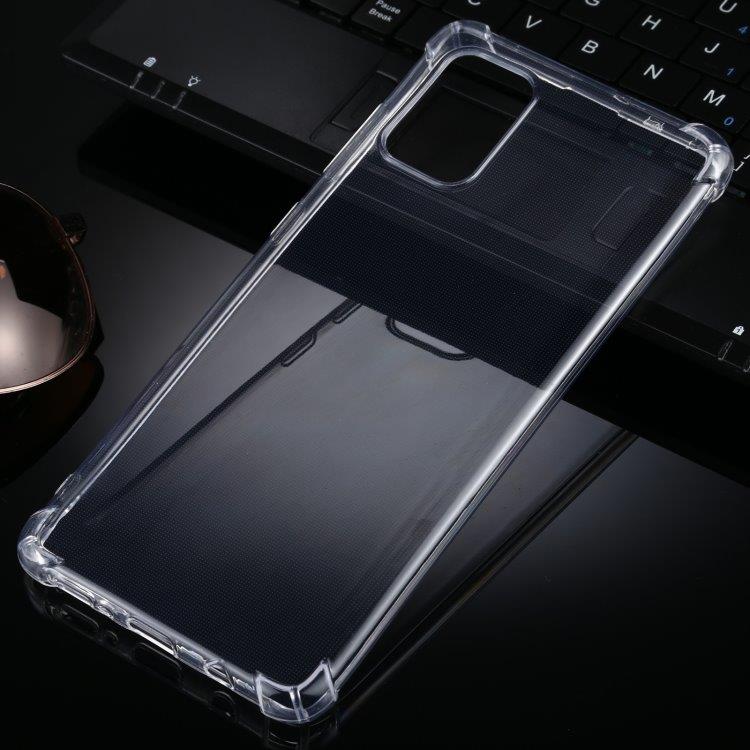 Gennemsigtigt cover med udstikkende hjørner til Samsung Galaxy A71