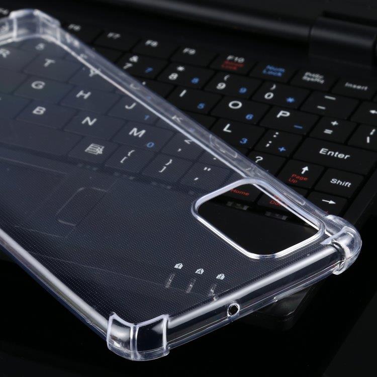 Gennemsigtigt cover med udstikkende hjørner til Samsung Galaxy A71