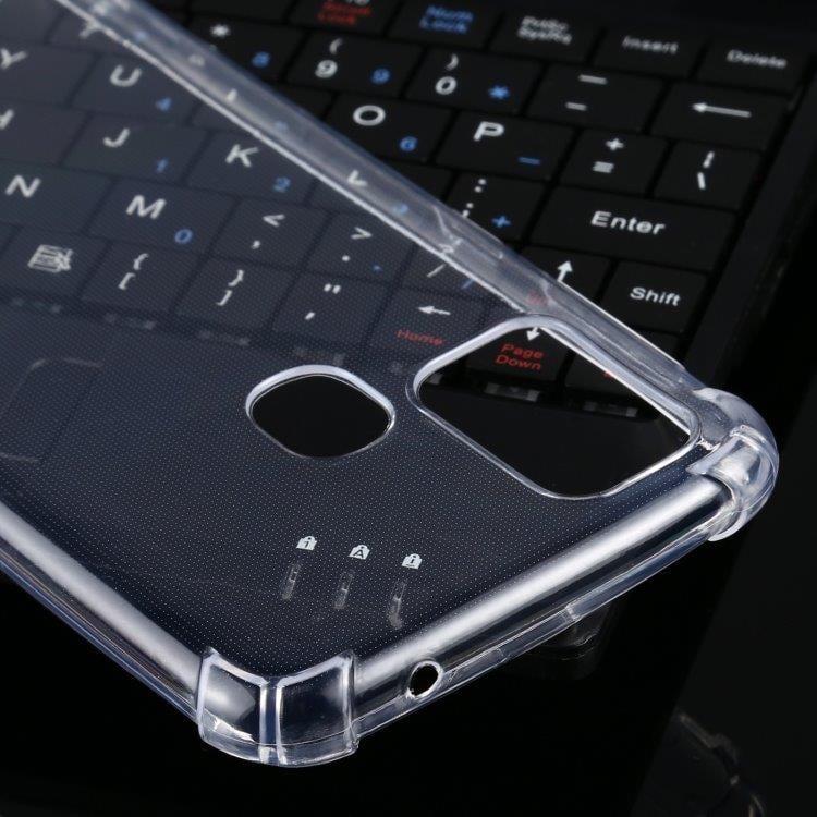 Gennemsigtigt cover med udstikkende hjørner til Samsung Galaxy M31