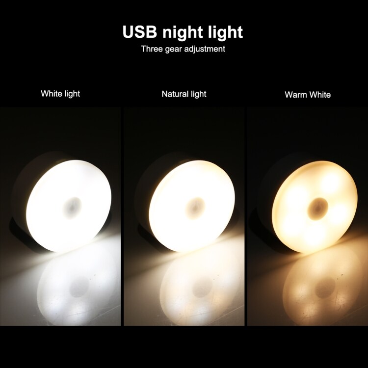 LED natlampe med 3 farvestyrker