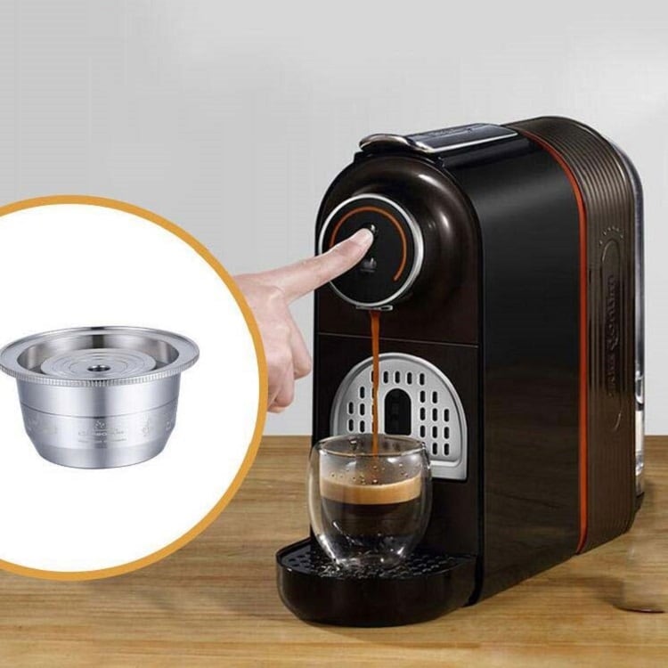 Kaffekapsel med filter til NESPRESSO Vertuoline GCA1 & Delonghi ENV135