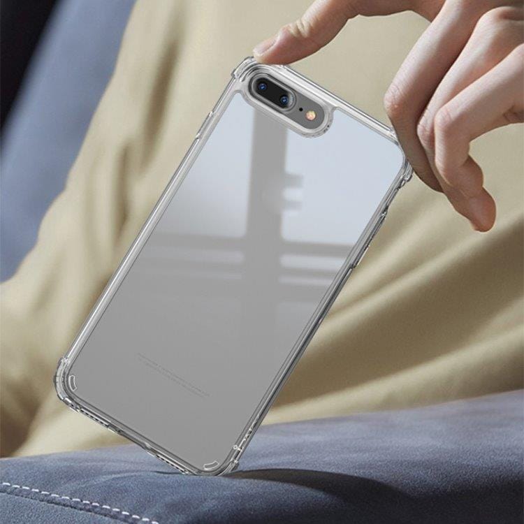 Transparent mobilcover med hårde kanter til iPhone 7 / 8