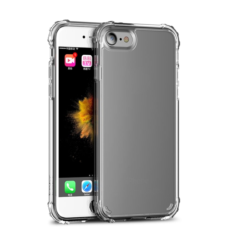 Transparent mobilcover med hårde kanter til iPhone 7 / 8