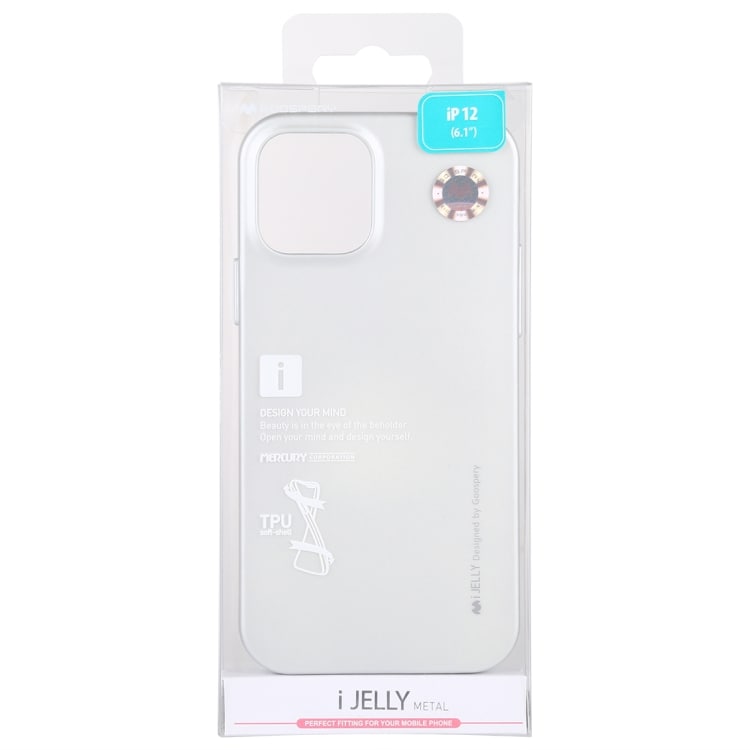 i-Jelly stødbeskyttelse til iPhone 12 / 12 Pro - Sølvfarvet