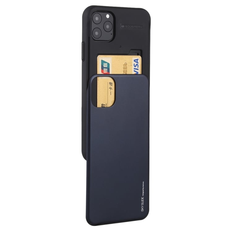 Mobilcover med skjult kortrum til iPhone 12 Pro Max - Mørkeblå