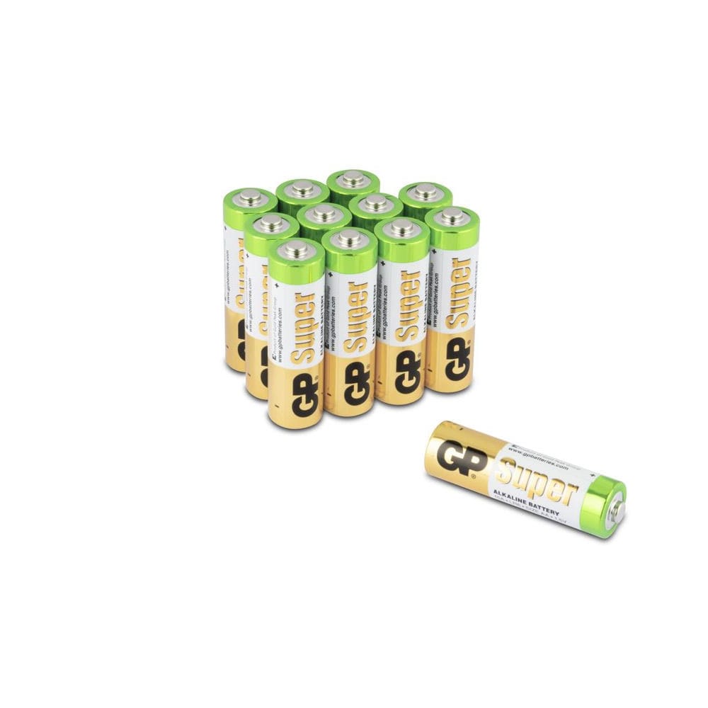 GP Super AA-Batterier 8 + 4 stk