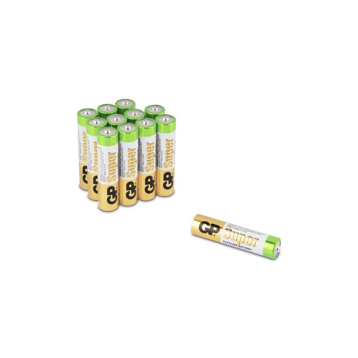 GP Super AAA-Batterier 8 + 4 stk