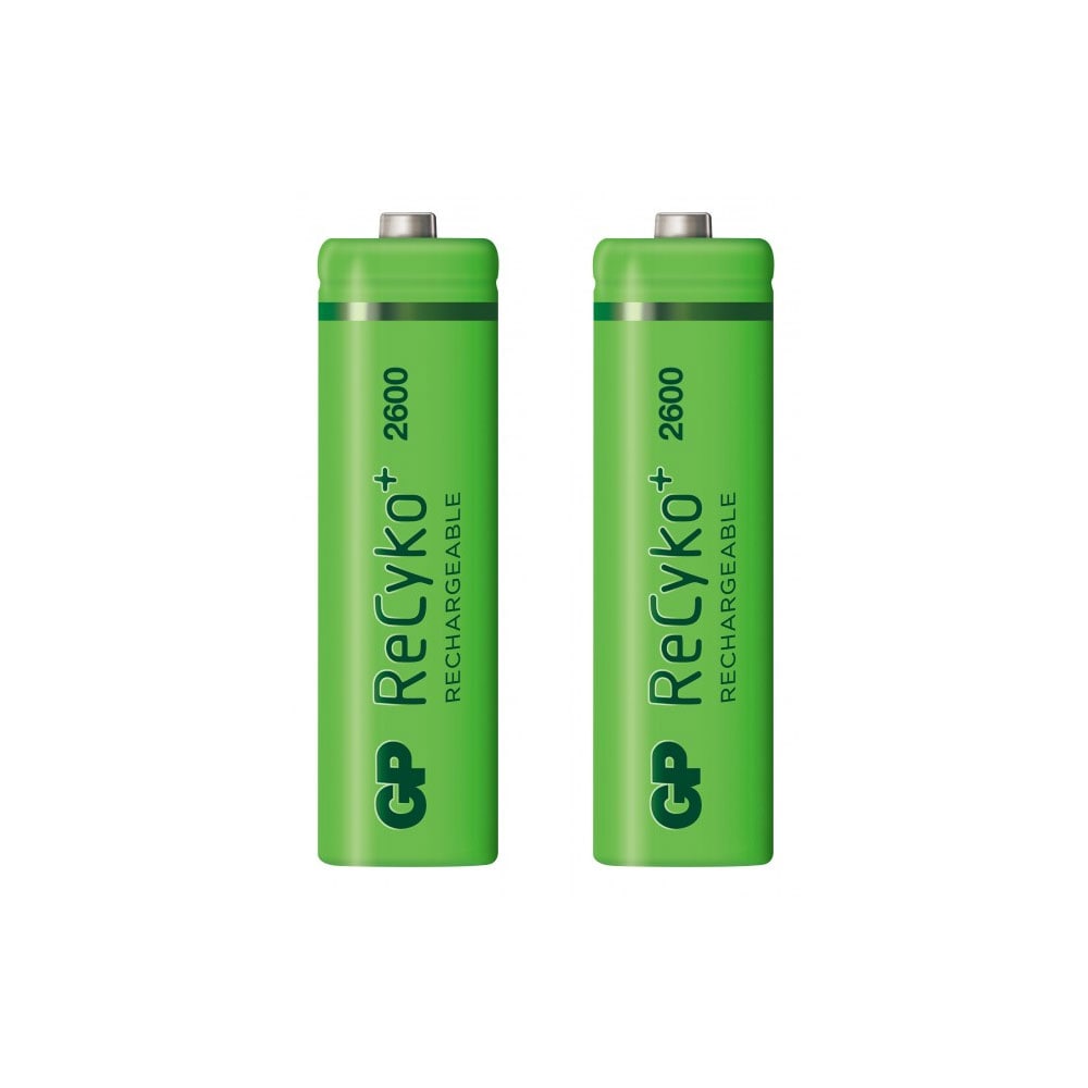 GP ReCyko AA-Batterier 2600mAh 2-pak