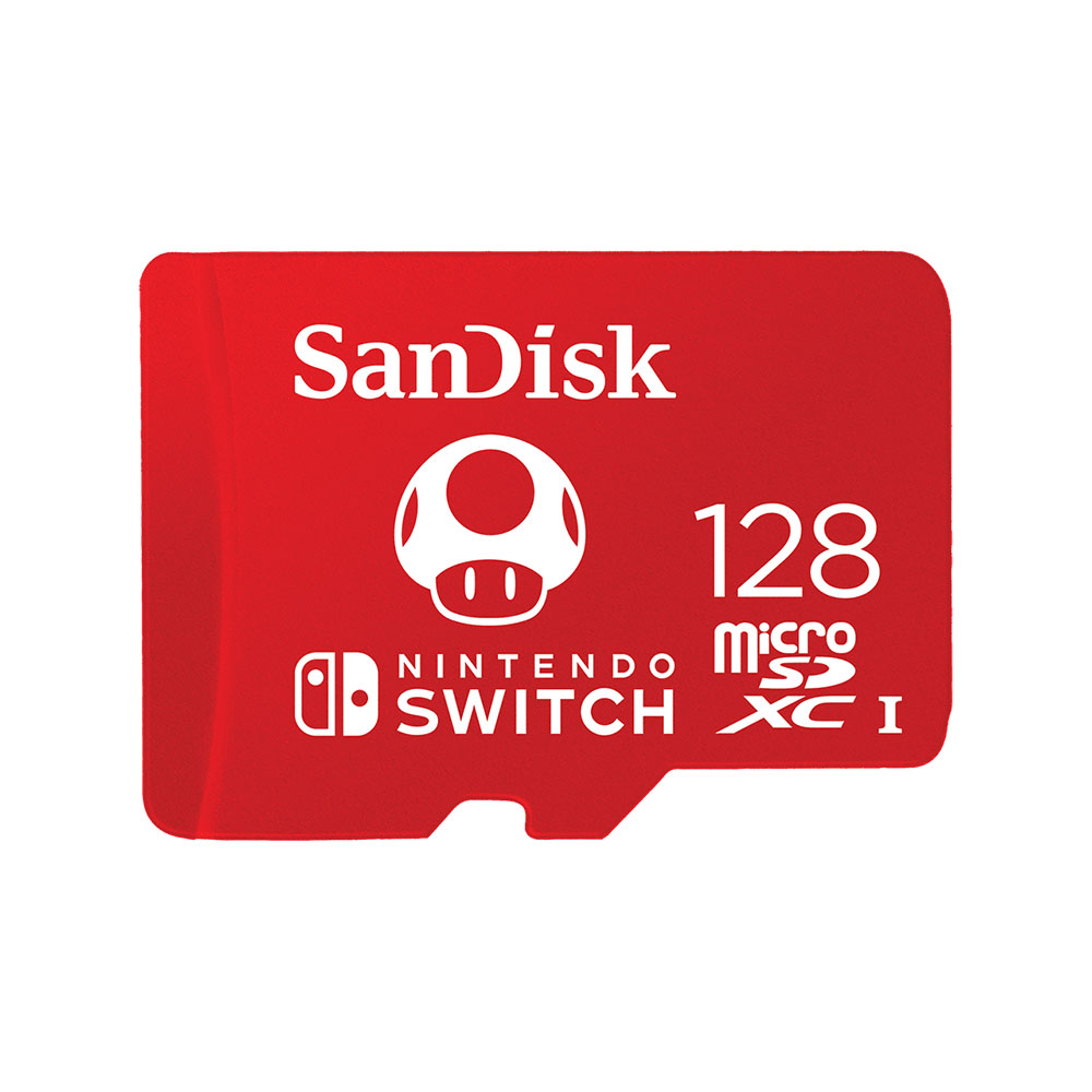 SanDisk 128 GB microSDXC UHS-I-hukommelseskort - licenseret til Nintendo Switch