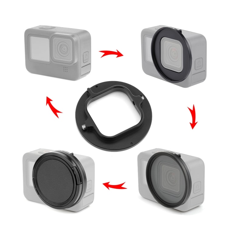 52mm Adapterring for UV-filter til GoPro HERO9 Black