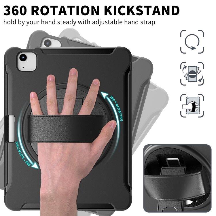 Beskyttelsesfoderal med roterbart stativ og håndtag til iPad Air (2020) 10.9