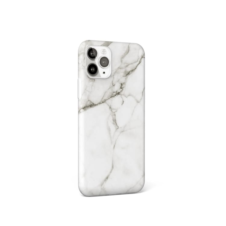 Cover med marmormønster til iPhone 12 Mini - Hvid