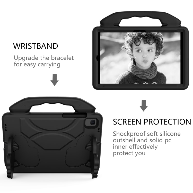 Beskyttende foderal med håndtag til Samsung Galaxy Tab A7 10.4(2020)T500/T505 - Sort
