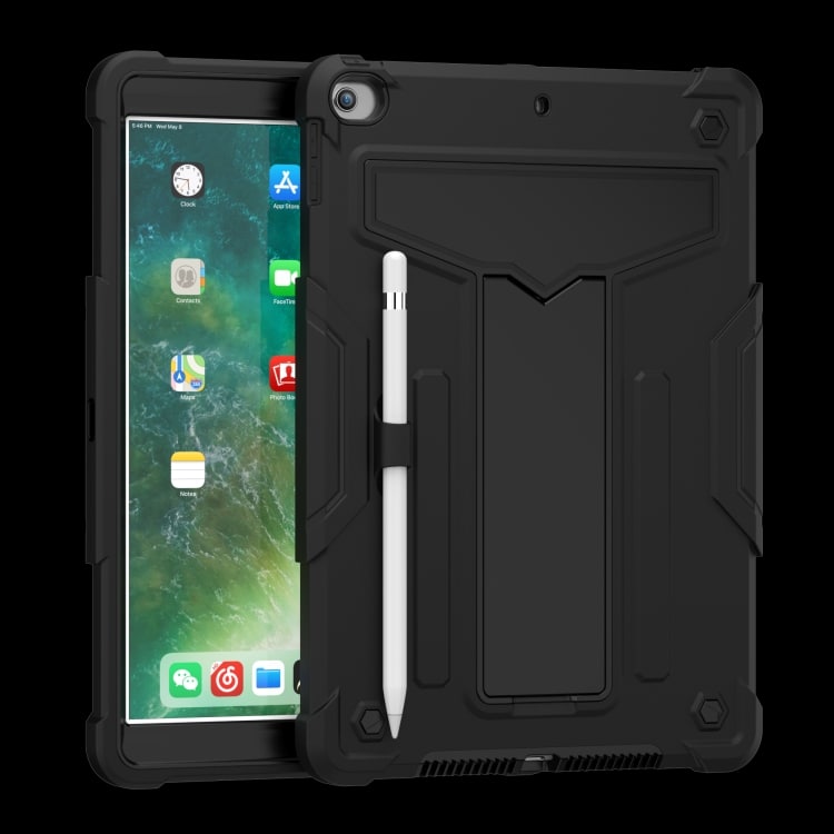Silikonebeskyttelse med stativ og penneholder til iPad 10.2 / iPad Pro 10.5