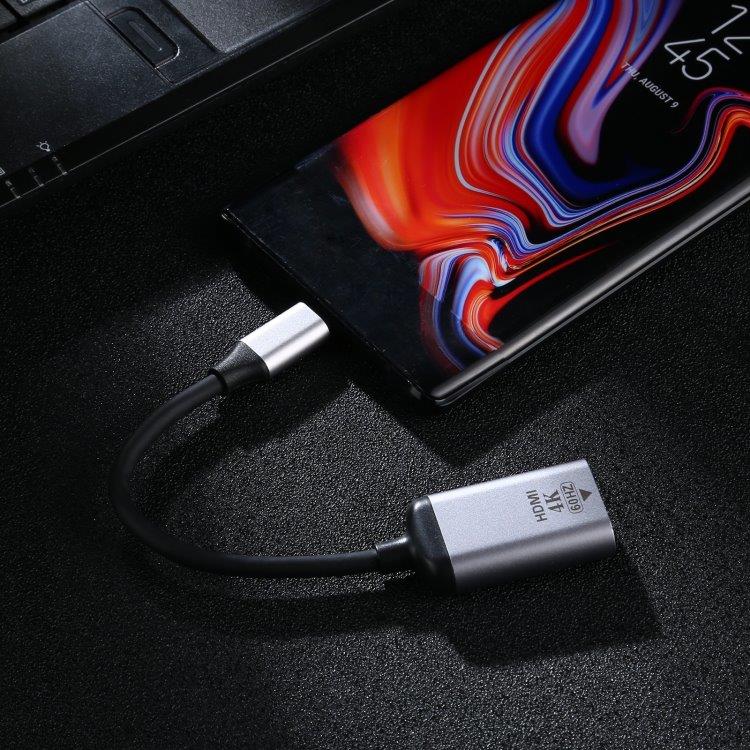 4K 60HZ HDMI hun til USB-C han-adapter