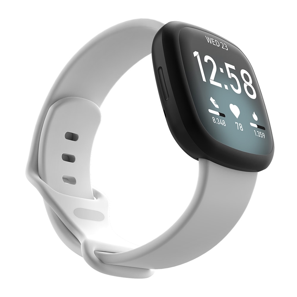 Silikonerem Fitbit Versa 3 Hvid - Small
