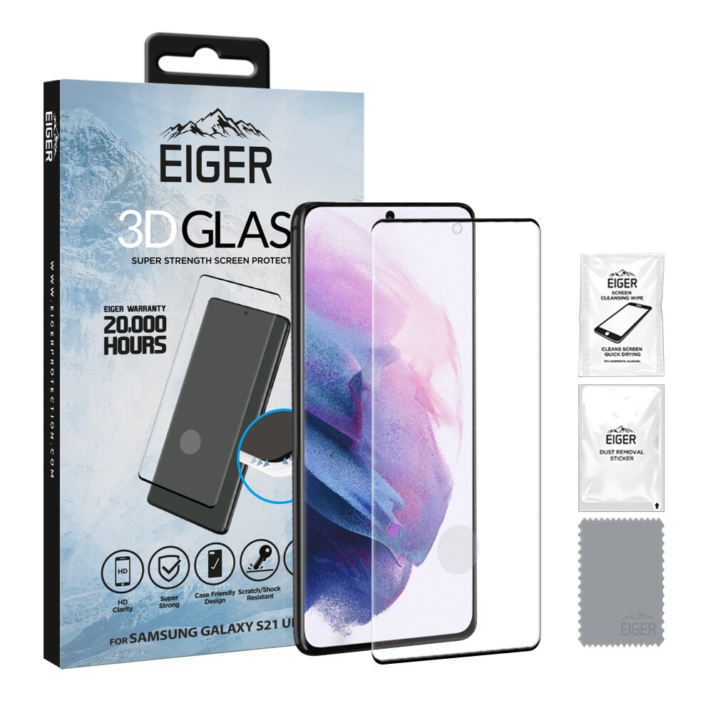 Eiger 3D Glas Skærmskåner Samsung Galaxy S21 Ultra