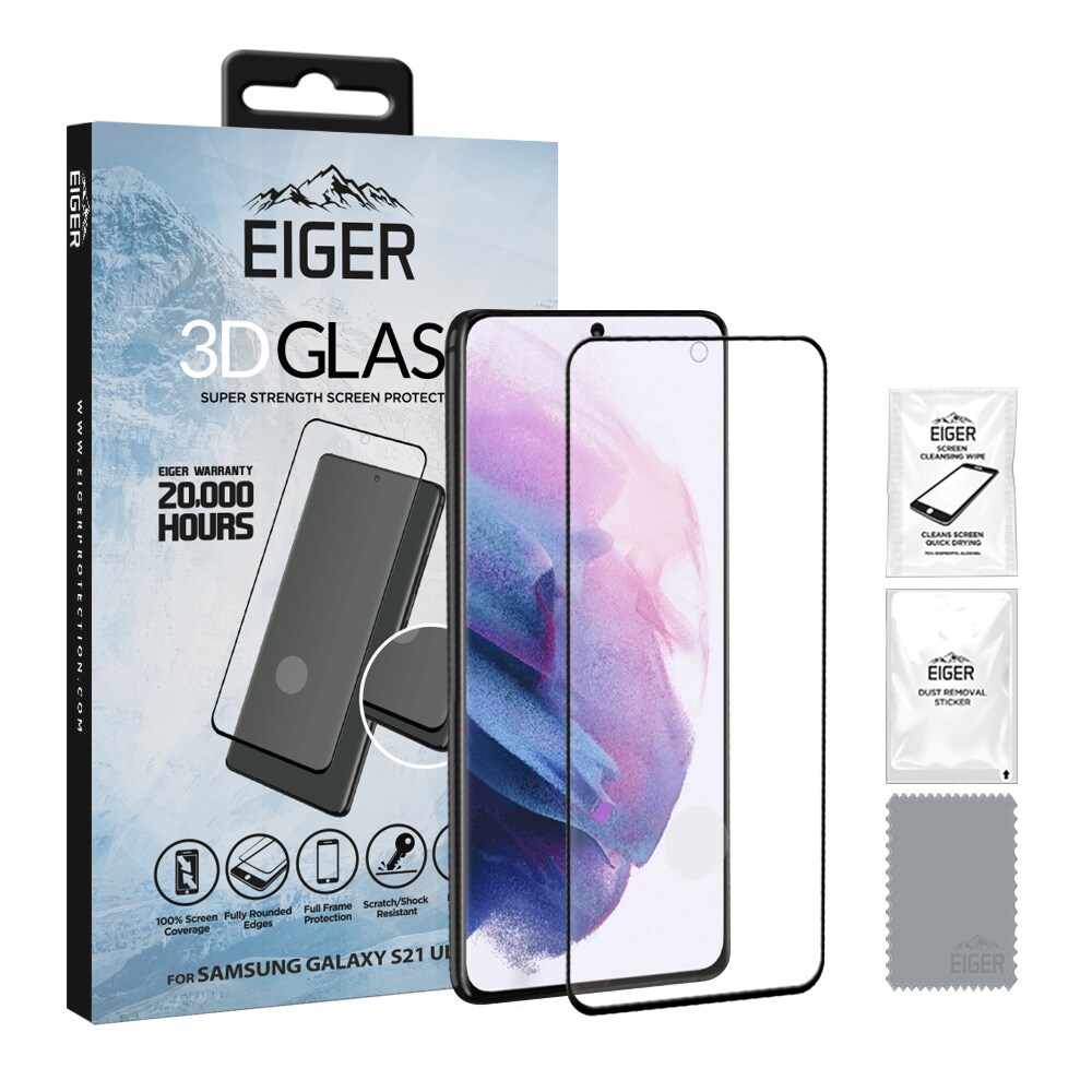 Eiger 3D Glas Skærmskåner Samsung Galaxy S21 Ultra