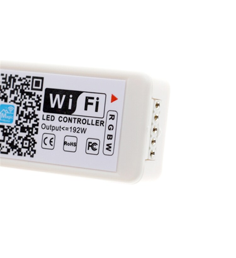 Trådløs regulator for RGBW-belysning til smartphones med IR-kontrol