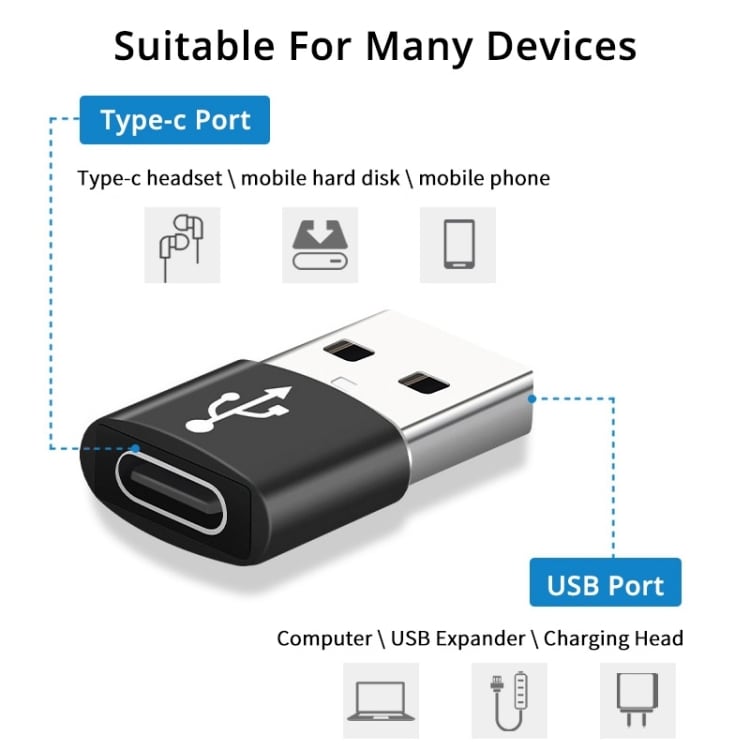 Adapter fra USB 3.0 - USB-C